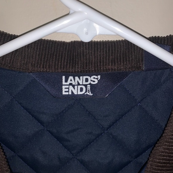Lands’ End Quilted Blue Vest - Picture 5 of 5